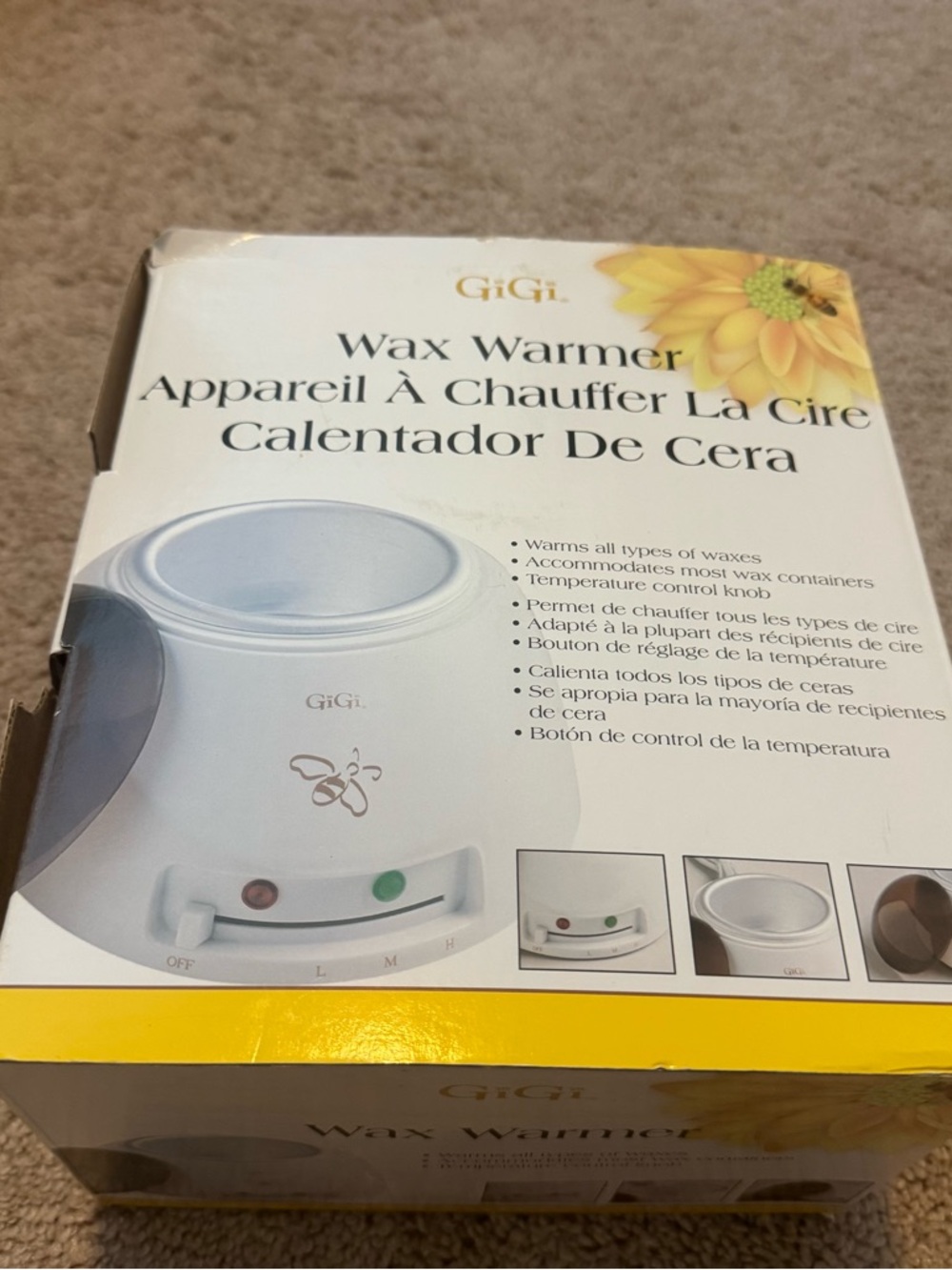 Source Unknown White and Yellow GiGi Wax Warmer